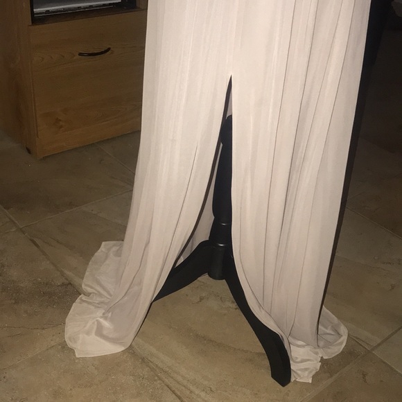 Beautiful Gold and Champagne “DAVID BRIDALS” Gown - Picture 4 of 14